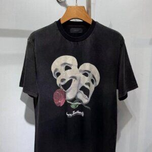 Amiri Beige Pool Cue printed cotton jersey T-shirt